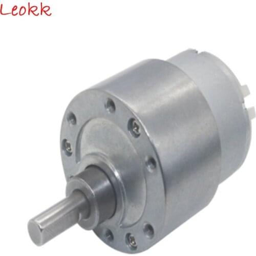 High Torque Turbo Worm Geared Motor, DC 6V 12V JGB-500 Reduction Motor for Generator, Game, Automatic Smart Equipment