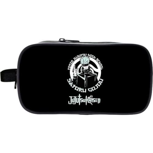 Jujutsu Kaisen Pencil Case Yuji Itadori Pencil Cases Large Capacity Pencil Box School Supplies Pen Bag Anime Pencils Pouch