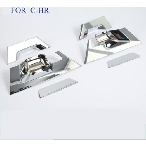 Fit For C-HR CHR 2017 2018 Door Handle bowl cover ABS CHROME outside handle cover for CHR Exterior CAR Styling