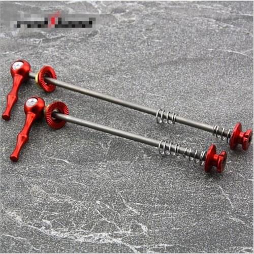 Q871 1pair Lightweight titanium alloy CNC quick demolition pole bike MTB general quick release system Bicycle Hubs axles Skewer