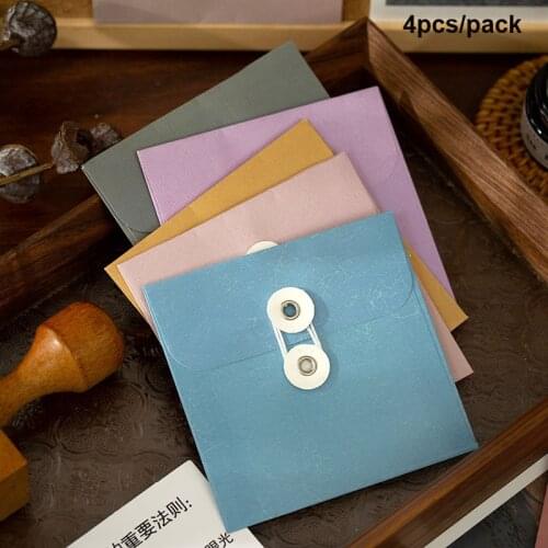 Colourful 4pcs /Pack File Folder Briefcase Paper Storage Bag Desktop Organizer Porta Mascarilla School Office Stationery
