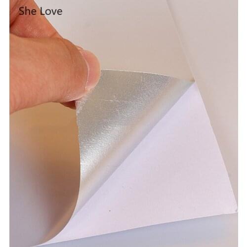 Chzimade 10Pcs/lot A4 Matte Silver PET Self-adhesive Printing Paper Diy Decorative Paper Crafts