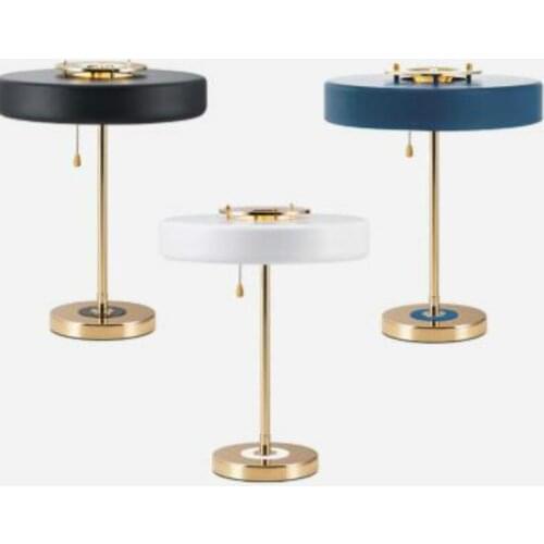 Postmodern Nordic fashion bedside counter bedroom study metal base designer personalized home led decorative table lamp LB100909