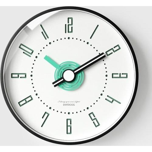 Silent Nordic Wall Clock Home Living Room Personality Round Quartz Wall Clock Creative Kitchen Wand Klok Decor Clocks MM60WC