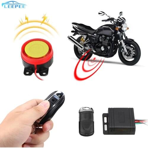 12V Security Smart Alarm for Motorcycle Bike Car Keyring Alarm System Remote Control Key Anti-theft Motorcycle Lock allarme moto