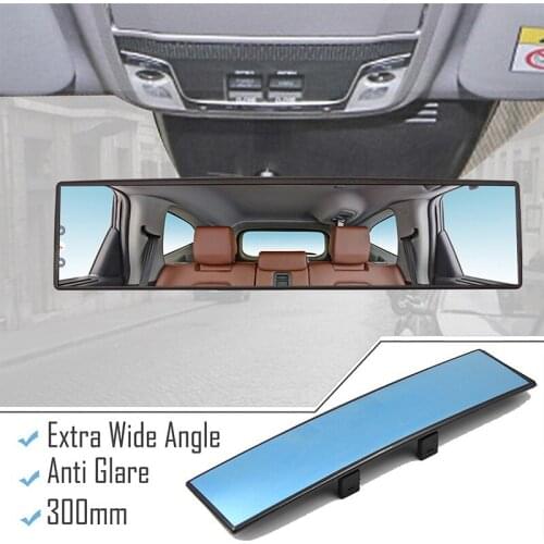 Universal Car Mirror Interior Rearview Mirrors Auto Rear View Mirror Anti-glare Wide-angle Surface Blue Mirror Auto Accessories