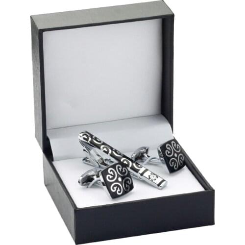 XK451 Luxury VAGULA Tie Clip Cufflinks Set Top Quality Tie Pin Cuff links Set Wholesale Tie Bar
