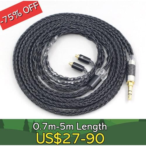 16 Core Black OCC Earphone Cable For AKG N5005 N30 N40 MMCX Sennheiser IE300 IE900 LN007693