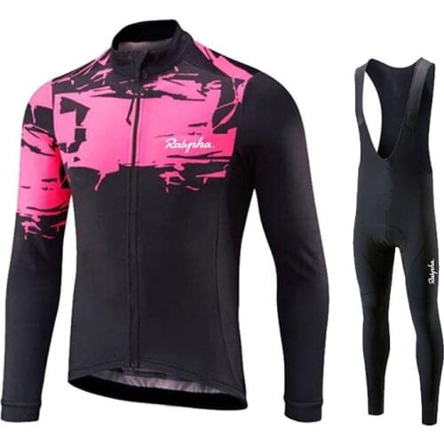 2021 Cycling Jersey Ropa Ciclismo Hombre Men Cycling MTB Cycling Clothing Long Sleeve Bike Uniform 19D Gel Cushion Bib Pants Set