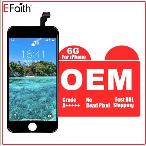 50pcs E-Faith 100% Brand New Tested OEM LCD For Apple iPhone 6 LCD Display Touch Screen Digitizer Assembly Replacement Fast Ship