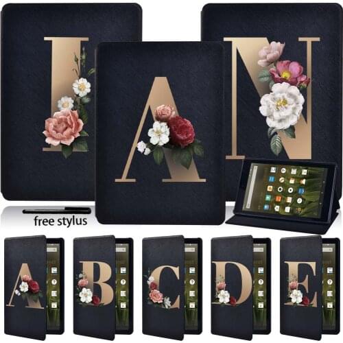 Tablets Case for Amazon Fire HD 8(6th 7th 8th) Gen/HD 10(5th 7th 9th)/Fire 7(5th 7th 9th) Cover Case + Free Stylus