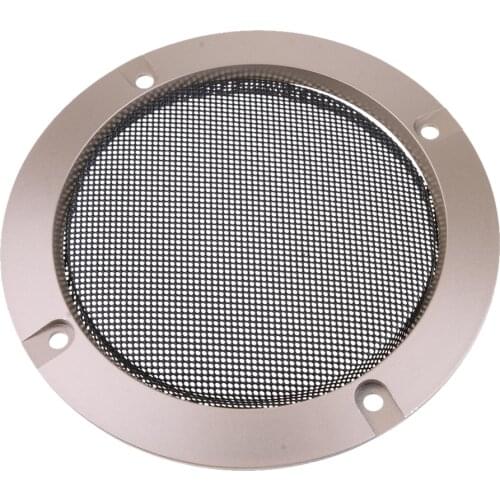 4 Inch Speaker Grills Cover Case with 4 pcs Screws for Speaker Mounting Home Audio DIY -124mm Outer Diameter Gold