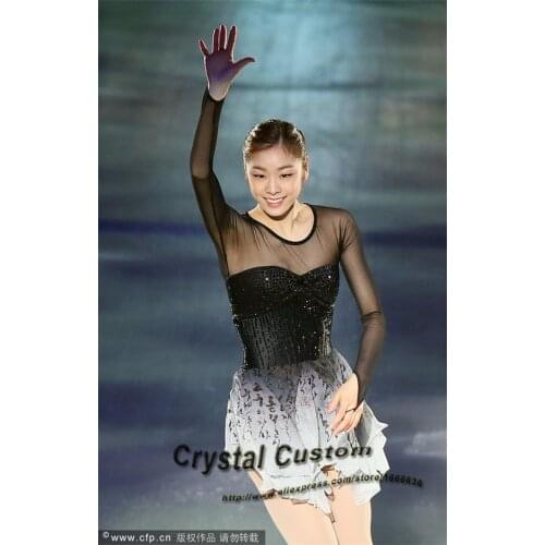Ice Figure Skating Dress For Kids Fashion New Brand Competition Figure Skating Dresses Crystal Custom DR3598