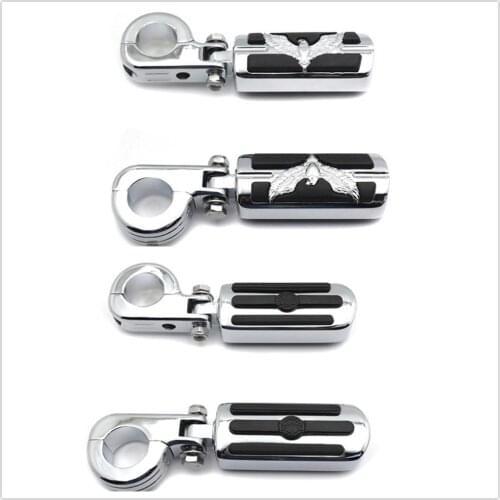 Chrome Foot Peg 1.25" Kit 1 1/4" For Triumph RocketINTRUDER Honda GL1800 VT750 Shadow aftermarket free shipping motorcycle part
