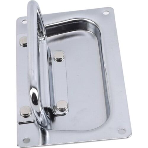 Metal Spring Folding Movable Handle Toolbox Suitcase Recessed Equipment Cabinet Pull Drawer Handle Hardware Accessories