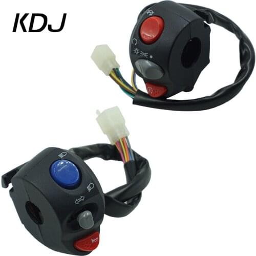 22mm 7/8" Motorcycle Handlebar Control Switch Horn Turn Signal Headlight Fog Light Electric Start Handle Bar Left Right Switches