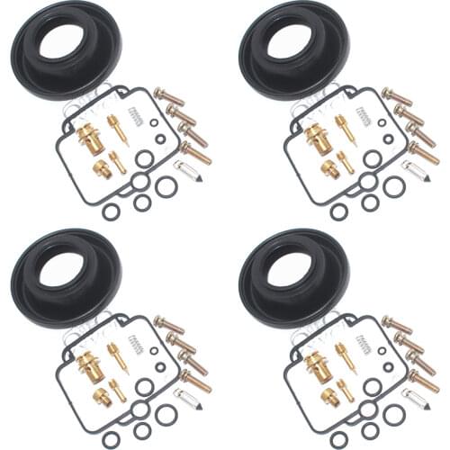 4SET For GSX-R 750 GR7AB 1990-1991 GSX-R 750 W GR7BB 1992-1995 Carburetor Repair Kit Plunger vacuum diaphragm