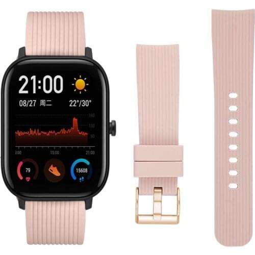 For Amazfit GTS Band 20mm Silicone Replacement Bracelet Wrist Strap for Xiaomi Huami Amazfit GTS Watchband for Amazfit Bip Strap
