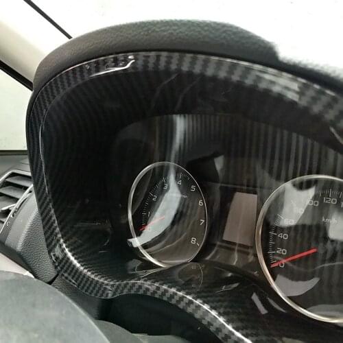 Car Styling 1PCS ABS Carbon Fiber Look Interior Dashboard Meter Cover Trim for Subaru WRX STi 2015-2020 Accessories
