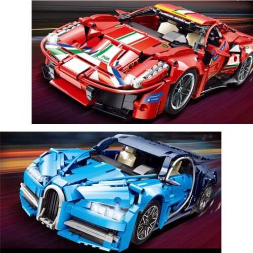 IN STOCK 50026 1247Pcs 50028 1233Pcs Italian supercar Sport Racing Car Model New building block Brick Chrismas Toy C61042