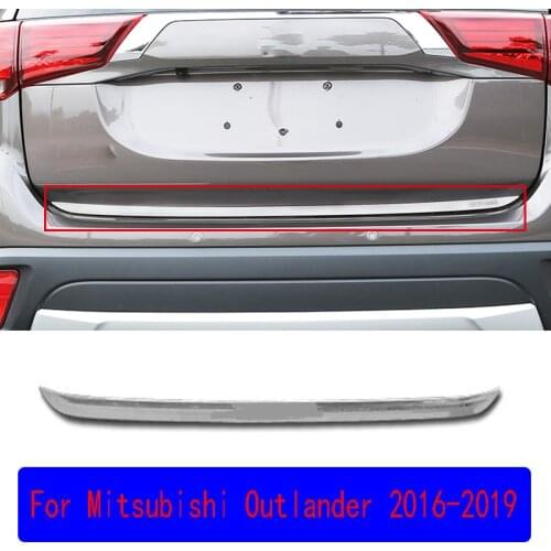 For Mitsubishi Outlander 2016 2017 2018 2019 2020 Car Cover Stainless Steel Rear Door Bottom Bumper Tailgate Frame Plate Trim