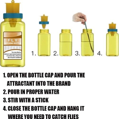 1pc Farm Orchard Insects Pest Killer Bottle Fruit Flies Catcher Trap Bottle Outdoor Indoor Fly Catching Tool Garden Supplies