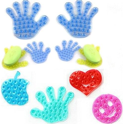 1PCS Bathroom Suction Cup Reversible Anti-slip Soap Sucker Double Magic Sucker For Bathroom Mat Holder Mount