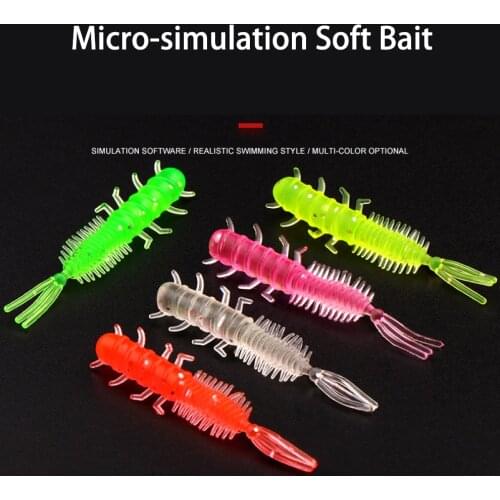10pcs/Lot Fishing Lure Jigging Squid Octopus Soft Bait Insect Baits Mullet Perch Epinephelus Croaker Carp Sea Fishing Tackle