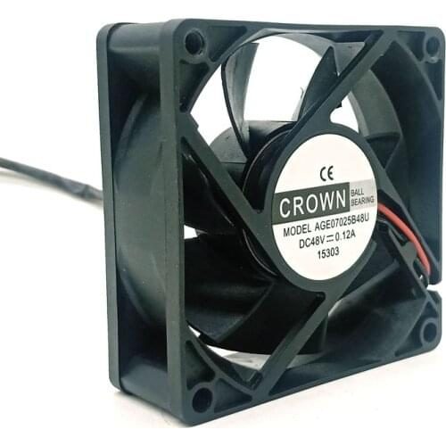 7025 48V AGE07025B48U Two-Wire Power Supply Chassis Cooling Fan 7CM high quality 0.12A
