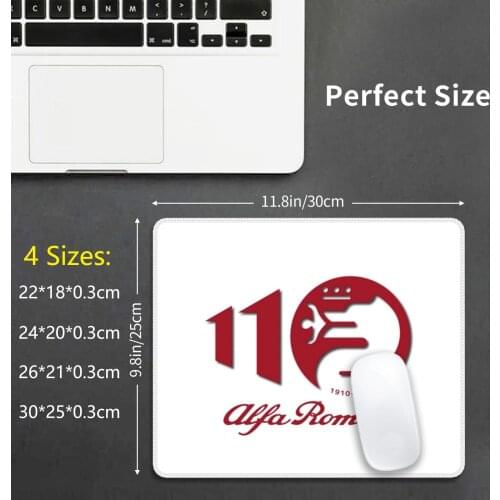 Alfa Romeo Celebrating 110 Years Mouse Pad DIY Print Cushion Alfa Alfa Romeo Racing Motorsport