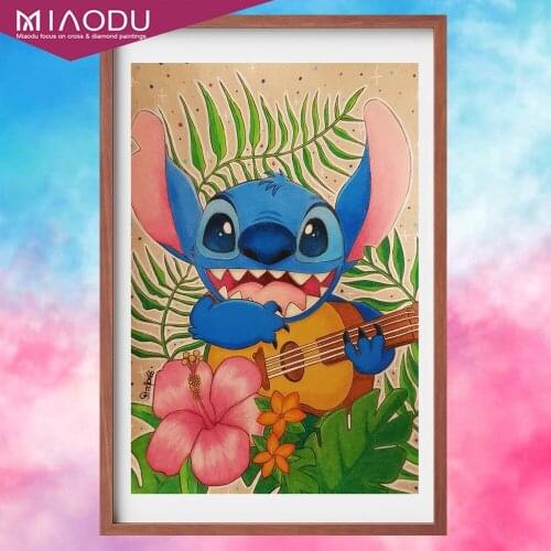 Disney DIY 5D Diamond Painting Star Baby Lilo & Stitch Diamond Embroidery Picture Anime Mosaic Kids Home Decor Gift
