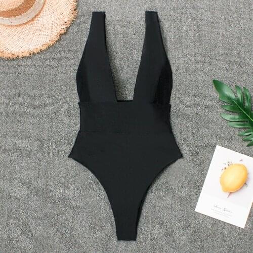 De La Chance White One-piece Swimwear