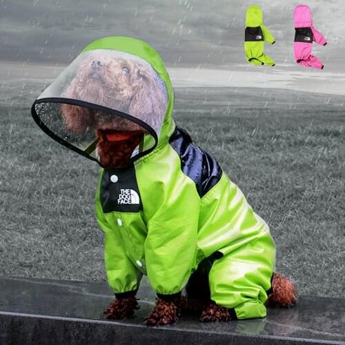 Designer Dog Clothes Waterproof Pet Clothes For Dog Raincoat For Small Dogs Outfits Rain Cover For Dog Puppy French Bulldog