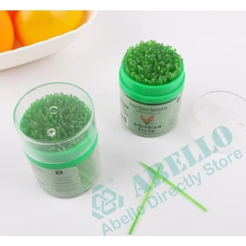 Eco-friendly Biodegradable Zero Waste Vegan PLA Oral Health Care Tooth Dental Pick Cleaning Toothpick