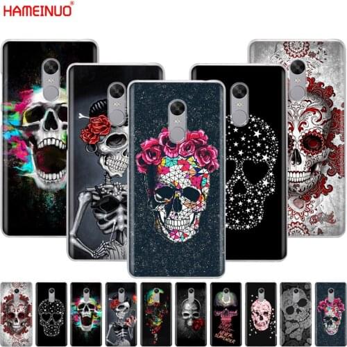 HAMEINUO Retro Style Flower Skull Cover phone Case for Xiaomi redmi 5 4 1 1s 2 3 3s pro PLUS redmi note 4 4X 4A 5A
