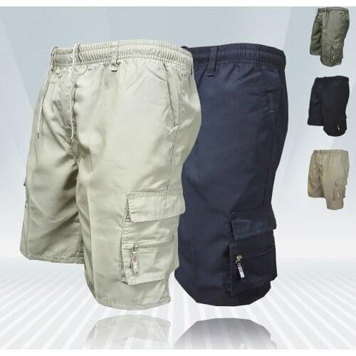 Mens Cargo Shorts 2021 New Side Multi-pockets Men Loose Work Shorts Casual Short Pants Male Plus Size Summer Outdoor Shorts