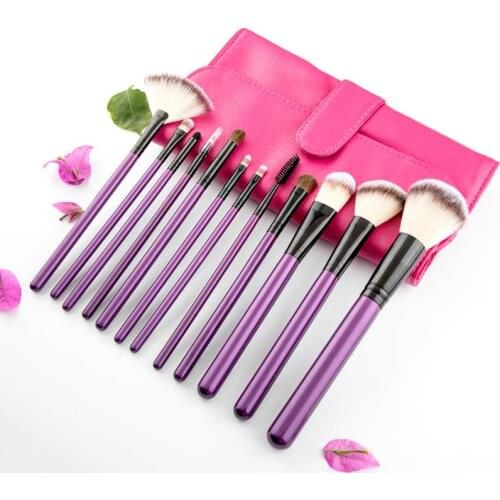 12/13 PCS Makeup Brushes Set Beauty Tools Cosmetic Powder Eye Shadow Foundation Blush Blending Make Up Accessories Maquiagem