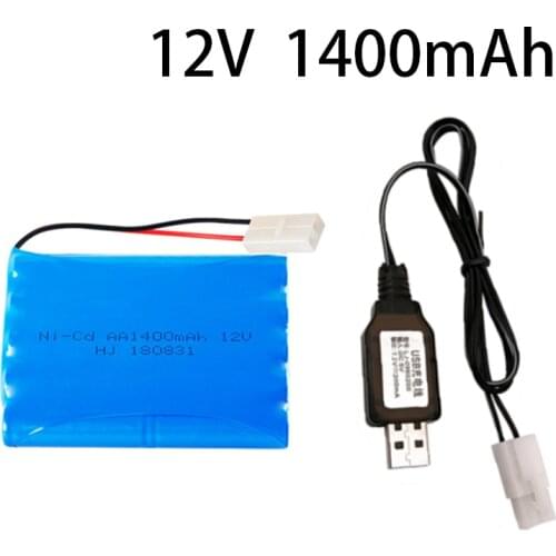 12v 1400mah NiCD Battery For Rc toy Car Tanks Trains Robot Boat Gun Ni-CD AA 700mah 12v Rechargeable Battery 1Pcs