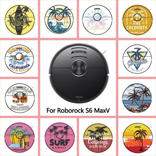Custom Roborock Vacuum Cleaner Sticker For Roborock Robotic Vinyl Cocount tree Stickers For Roborock S6 MaxV Robot Skin Sticker