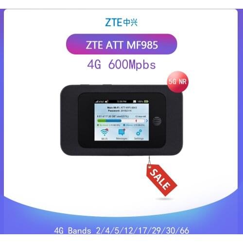 Unlocked AT&T ZTE MF985 4G CAT11 600Mbps Mobile Wi-Fi Hotspot Wireless Router US Canada South America North America pk ac810s