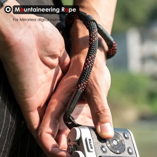 Camera Wrist Hand Strap Mountaineering Nylon Rope Belt for Mirrorless Digital Camera Leica Canon Nikon Olympus Pentax Sony