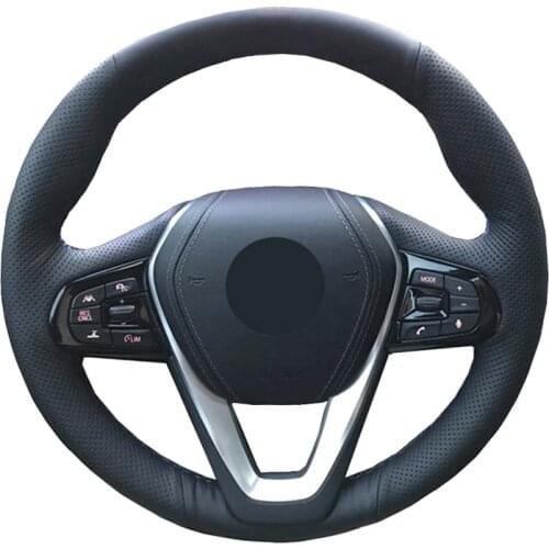 Hand Sewing Car Steering Wheel Cover Wrap Leather Suede For BMW G20 G21 F40 F44 G22 G23 G26 G30 G31 G32 G11 G12 X3 G01 X4 G02 X5