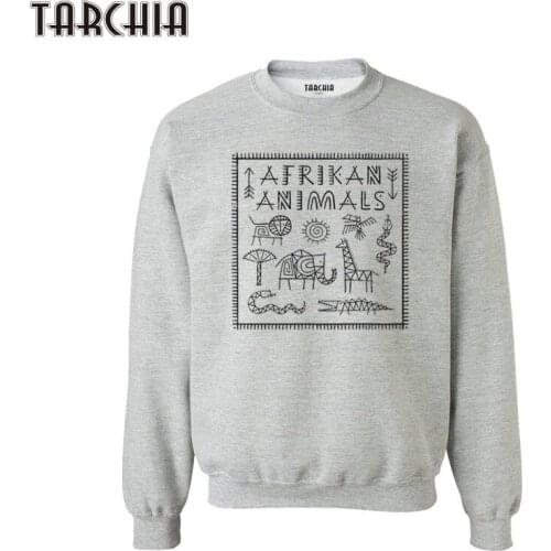 TARCHIA 2021 Sportswear Sweatshirt Men Autumn African Animals European Style Hoodies Hoody Pullover Sweatshirts New Clothes