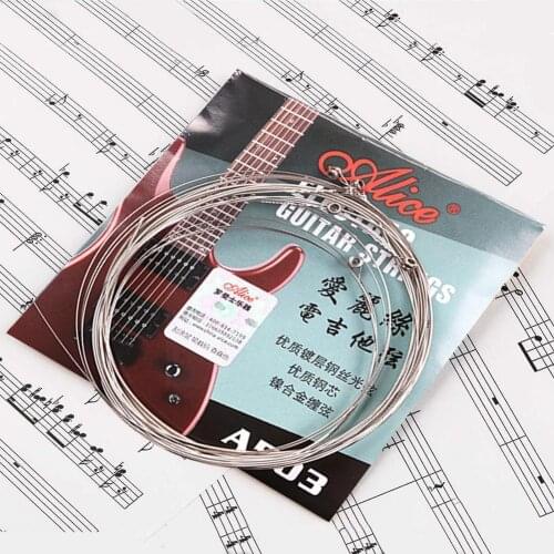 1 Set Of Alice A503 Electric Guitar Strings Steel Core Steel&Nickel String Wound Plated Alloy C7T7