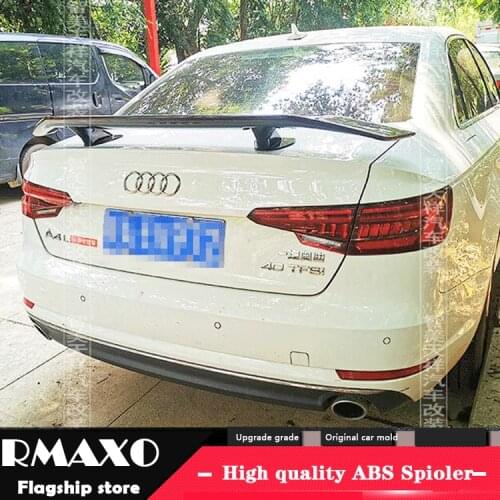 For Audi A4 Sedan Universal TF Spoiler 2011-2017 A3 A5 A6 Spoiler ABS plastic Material Car Rear Wing Color Rear Spoiler