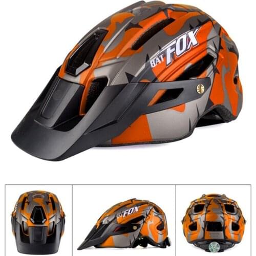 Riding Cycling Helmet Bicycle Helmet Mountain Bike One Piece Riding Helmet With Warning Light Safety Helmet