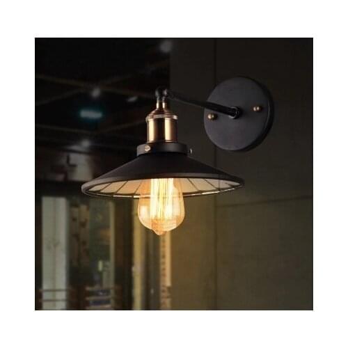 Loft Style Iron Industrial Vintage Wall Lamp Bedside Wall Light Fixtures For Dining Room RH Edison Wall Sconce Indoor Lighting