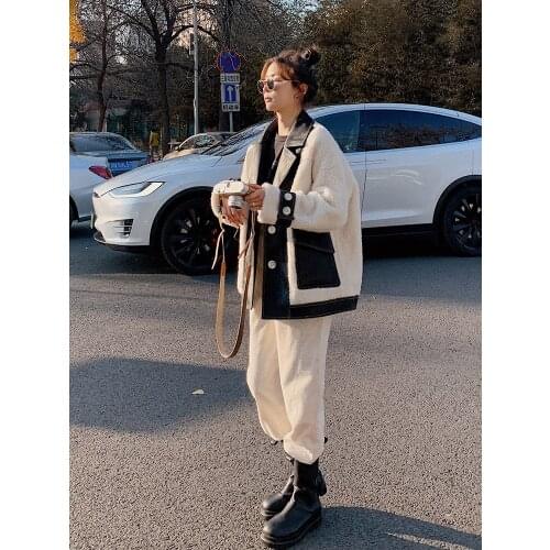 Women 2021 Autumn Winter Fashion Warm Faux Fur Coat Female Fake Fur Coat Loose Lapel OverCoat Ladies Elegant Plush Outwear C401