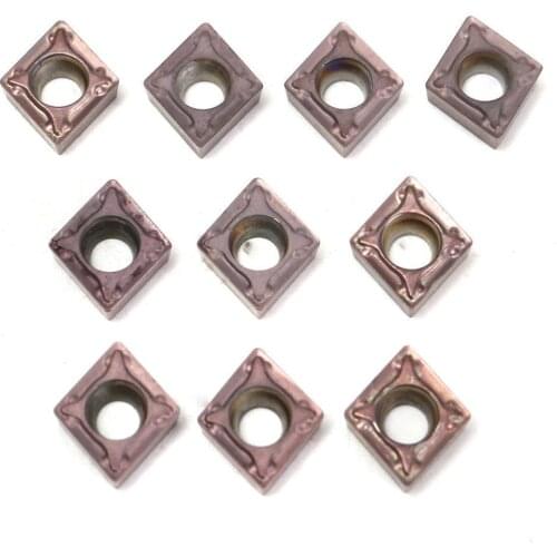 10PCS Carbide insert CCMT060204 CCMT21.51 VP15TF inner round milling tool CCMT 060204 CNC blade lathe tool milling tool