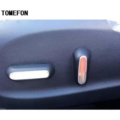 2pcs For Chevrolet Cruze 2016 2017 Holden Astra Stainless Steel Seat Adjustment Switch Button Knob Interior Trim